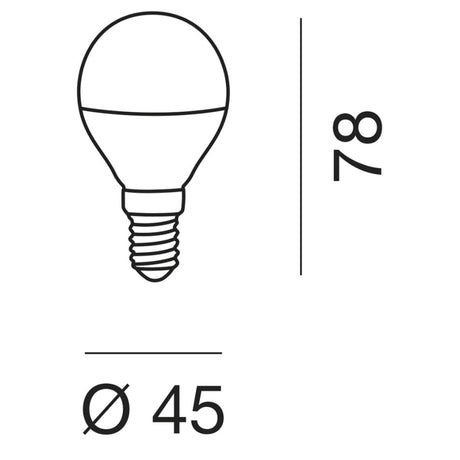 LAMPADINA E14 LED 5 W GLA238C-N