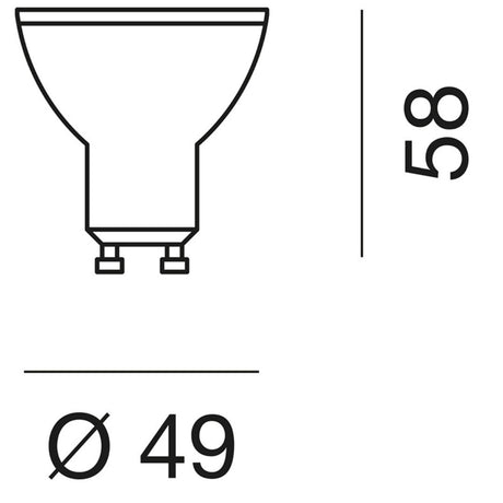 LAMPADINA GU10 LED 7 W 100°