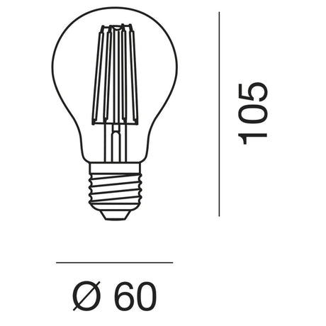 LAMPADINA E27 LED 8 W GLA260C-N