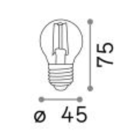 LAMPADINA E27 LED 4W