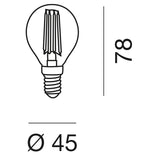 LAMPADINA  E14 LED 6 W GLA290B
