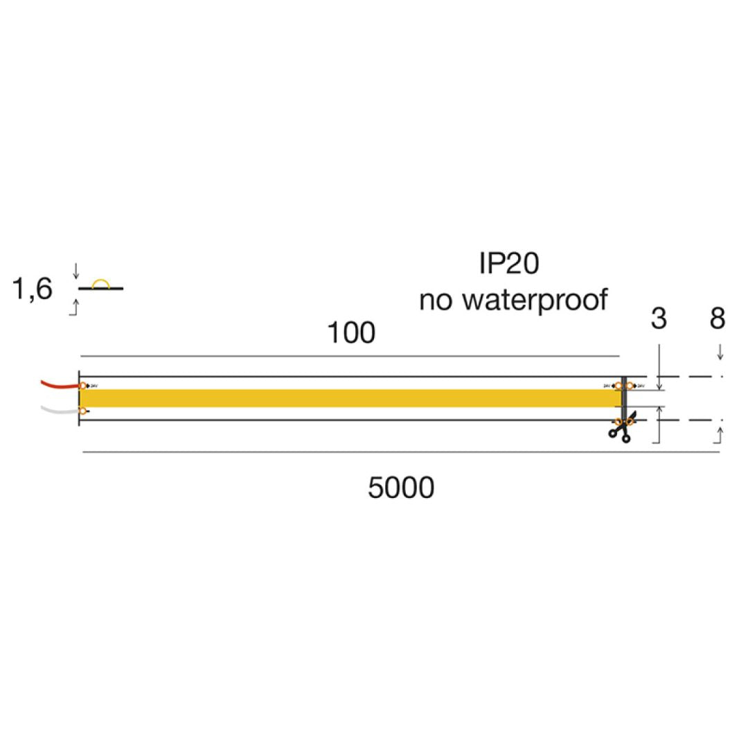 STRIP LED linea continua 8W/m
