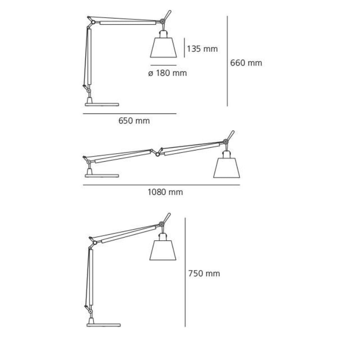 TOLOMEO BASCULANTE E27 con base