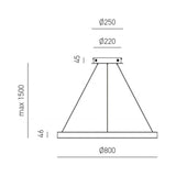 CRISEIDE S/G Ø80 cm