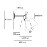 TOLOMEO WALL DIFF. 32 cm