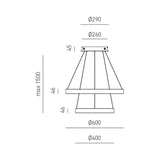 CRISEIDE S/2P Ø60+Ø40 cm