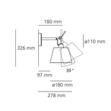 TOLOMEO WALL DIFF. 18 cm