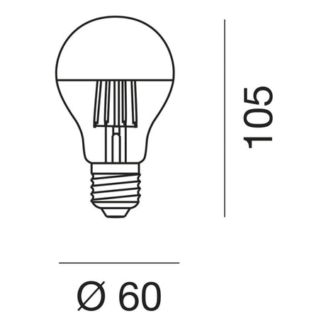 LAMPADINA E27 LED 8 W GLA300G